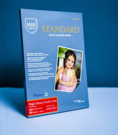 شیت گلاسه براق دورو A4 MIR