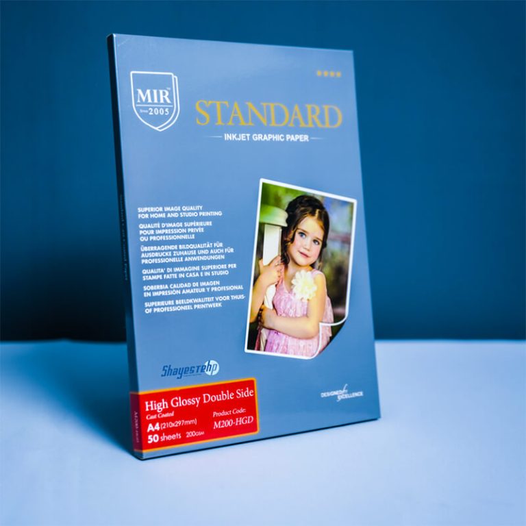 شیت گلاسه براق دورو A4 MIR